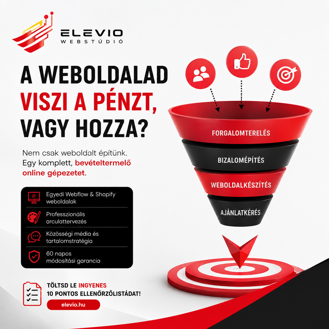 A weboldalad viszi a pénzt, vagy hozza? Elevio Webstúdió